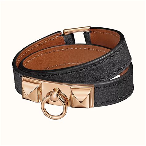 bracelet hermes en cuir.